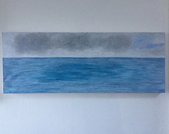 Coastal Path 19/12/20 - acrylique sur toile 30x80