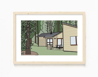 Woodland Lodge Print Artwork