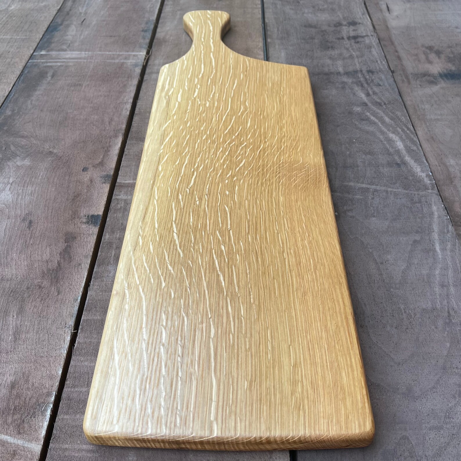 Quartersawn White Oak Charcuterie Board with Handle Serving Etsy