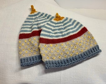 Colorful hat - baby hat to match the sock - colorful and cheerful - gift for birth