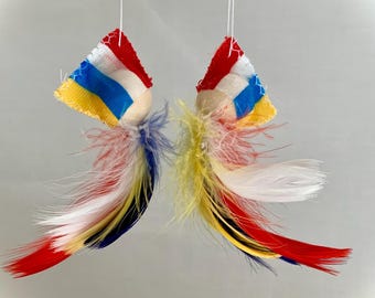 Feather angel of the Mainz Carnival, Carnival angel in the Mainz carnival colors