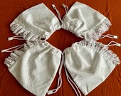 We were once parade pillow - beautiful lingerie - laundry gift bag with bobbin lace old