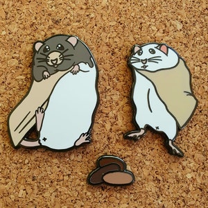 So Cute Badges Choose 4 From 12 Numbered Designs Pins Animals Puns