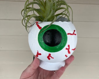 3D printed eyeball planter/hand painted 3d printed eye