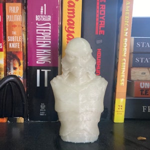 Glow in the dark Creature from the black lagoon bust/green creature bust