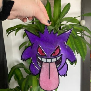 Gengar/pokemon/sun catcher wall hanging