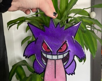 Gengar/pokemon/sun catcher wall hanging