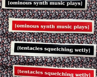 Stranger things subtitles vinyl decal/bumper sticker