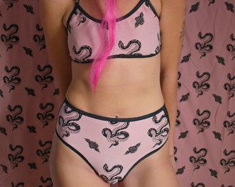 Snake and Roses Lounge Wear Set