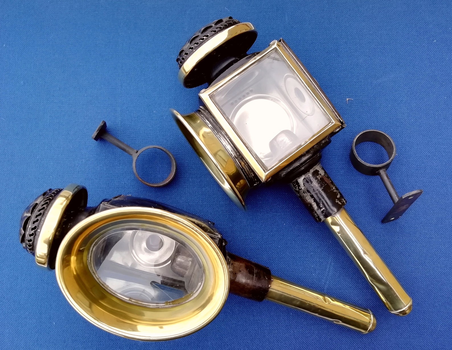 Pair of Genuine Antique RAYDYOT Carriage Lamps wall mount Etsy