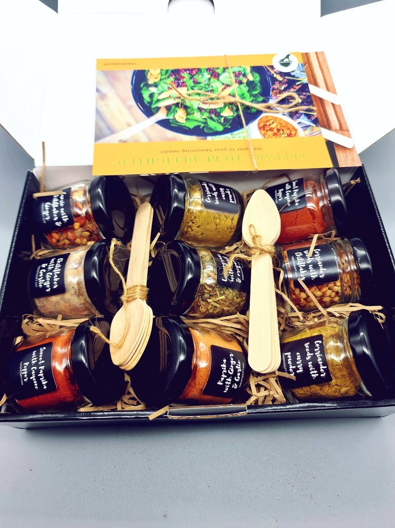 Spice Kit With 9 Different Spice Blends Cooking Gift for Him Etsy UK