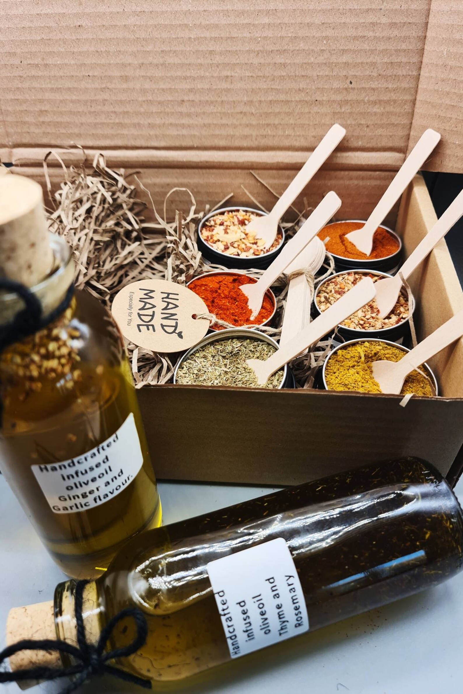 Spice gift set Infused Olive oil with Seasoning Spices Spice Etsy