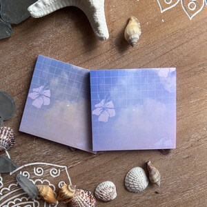 Sticky Post-It Notes Hibiscus Clouds 50 Sheets.
