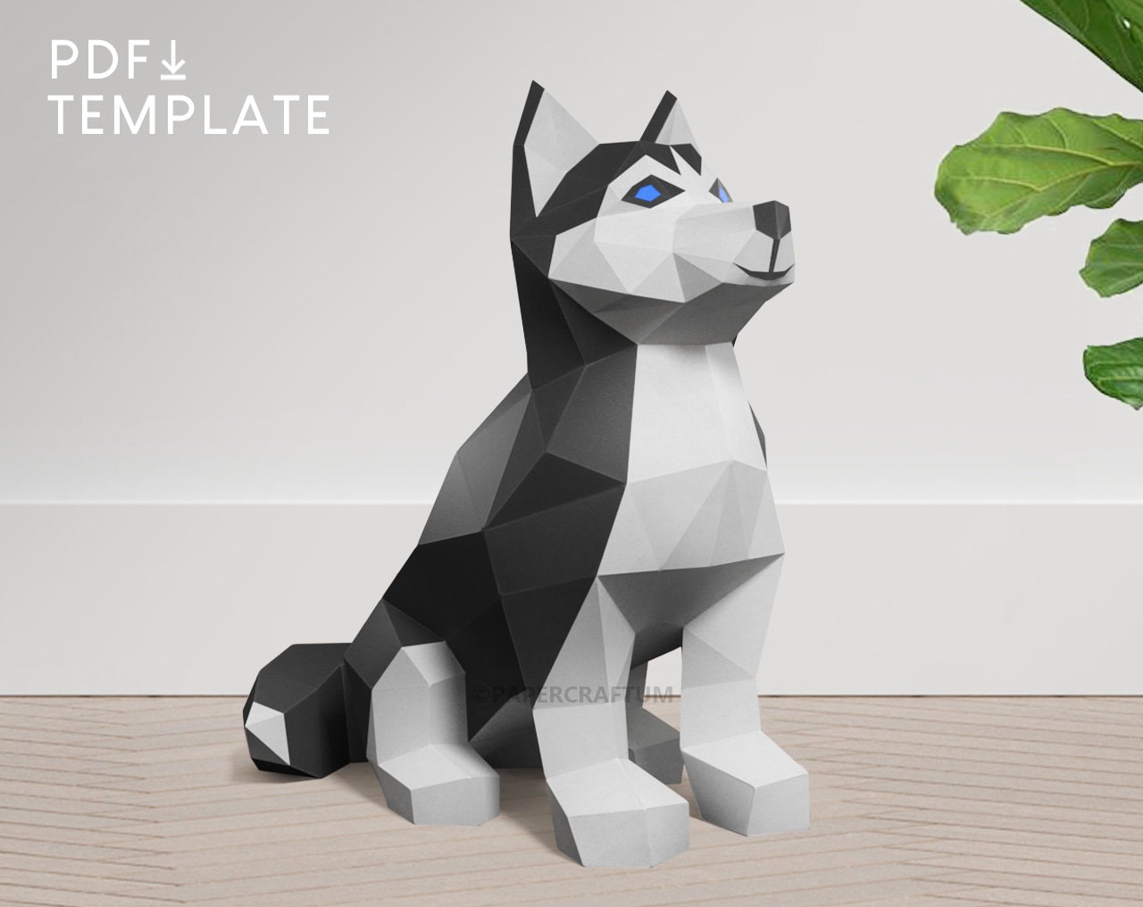 Husky Papercraft Dog Papercraft Puppy Papercraft DIY Paper - Etsy UK