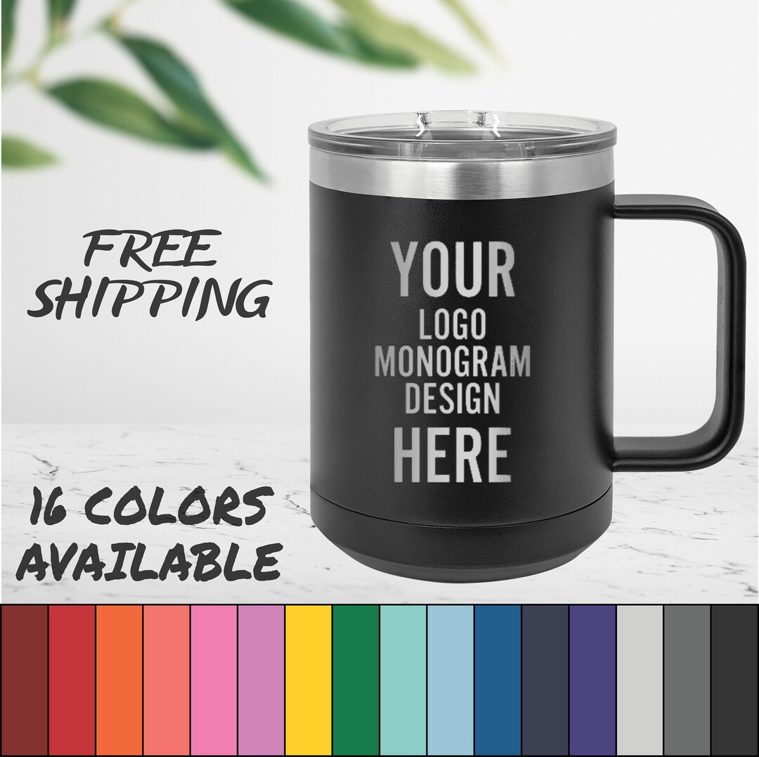 Laser Engraved Coffee Mugs With Custom Image Logo And/or Etsy UK