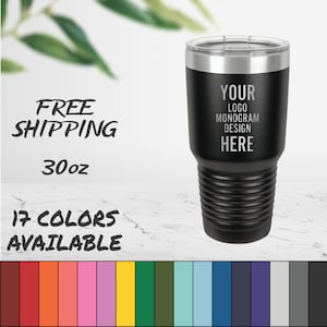 Laser Engraved Tumblers With Custom Image, Logo, and/or Text. These are 30oz. Personalized Polar Camel Insulated Stainless Steel with Lid