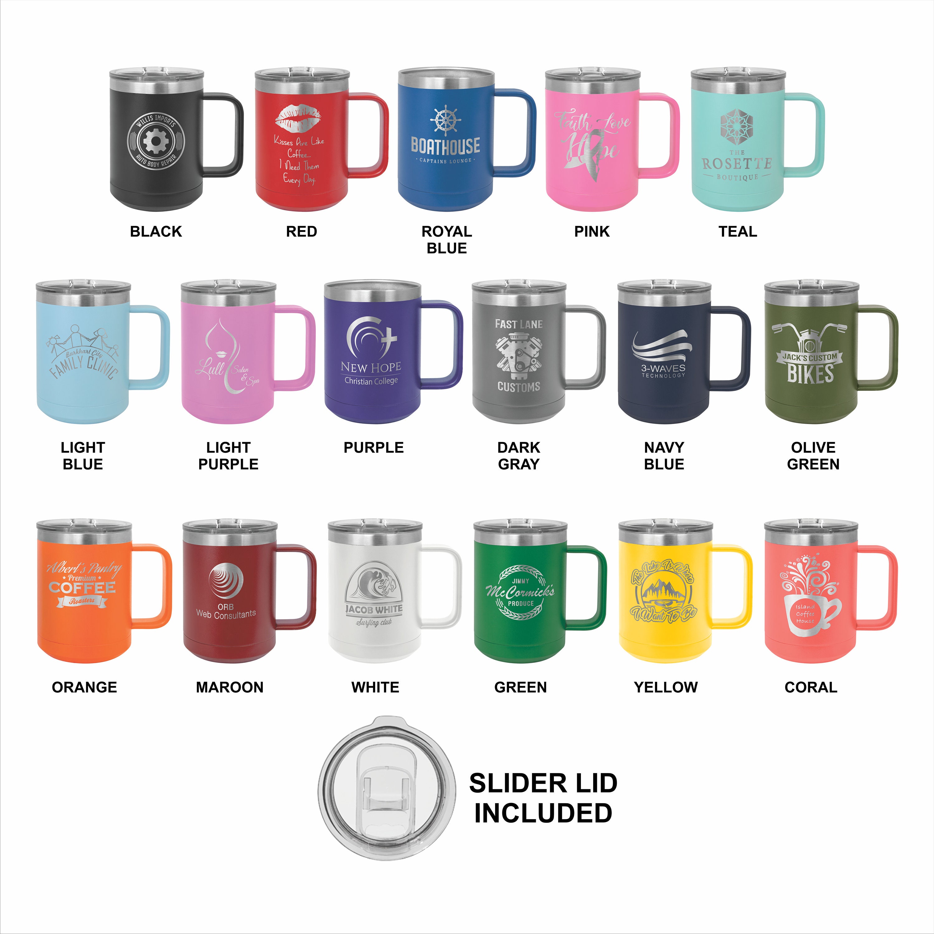 Laser Engraved Coffee Mugs With Custom Image Logo And/or Etsy