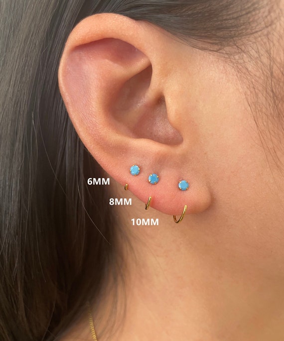 Half Braided Heart Ear Cartilage Tragus Rook Snug Daith Hoop Rings Piercing  | eBay