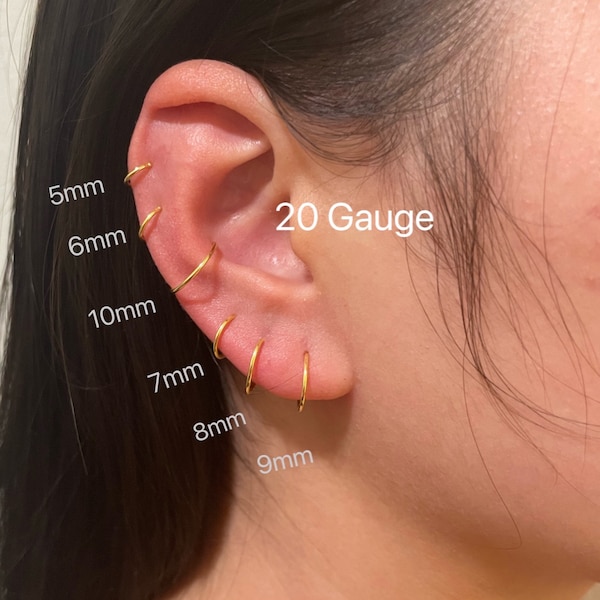 Endless Hoop Earring Etsy