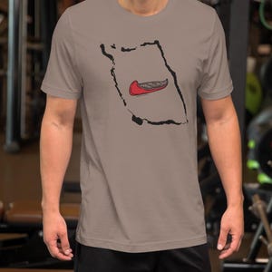 Camiseta unisex con mapa del circuito de Bowron Lakes