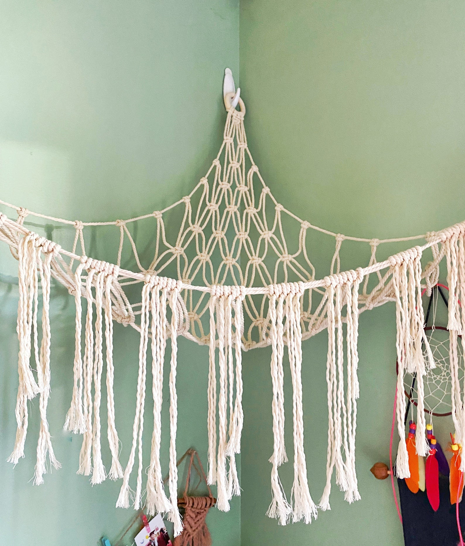 Macrame Toy Hammock Toy Organizer Macrame Home Decor | Etsy