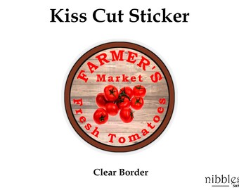 Farmers Market Tomatoes Sticker | Magnets | Decal | Fridge Magnet | Laptop Sticker | Birthday Gift | Humorous | Decorative Gift | Farm Decor