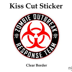 Stickers | Magnets | Decal | Fridge Magnet | Laptop Sticker | Birthday Gift | Humorous | Decorative Gift | Zombie Outbreak Response Team