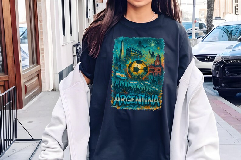 Imágenes prediseñadas PNG de fútbol argentino: Arte del estadio de Buenos Aires (descarga digital) imagen 7