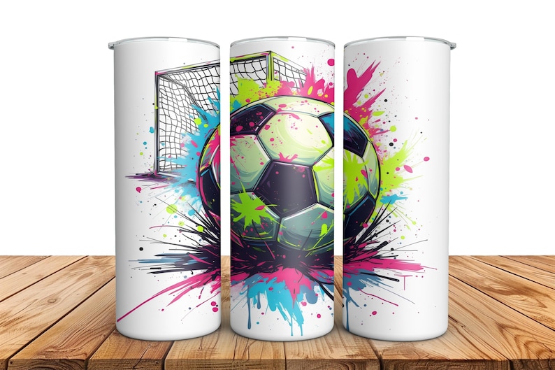 Football Splatter Neon Splatter Soccer Ball PNG: Colorful Graffiti Football (digital ...