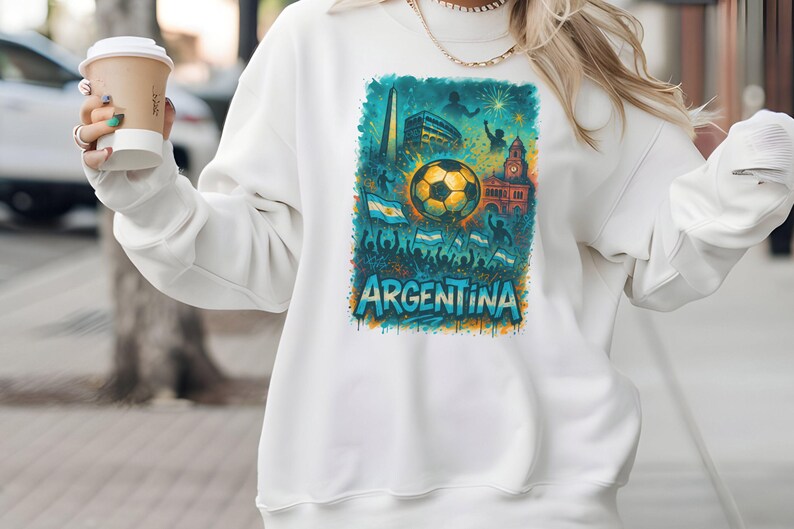 Imágenes prediseñadas PNG de fútbol argentino: Arte del estadio de Buenos Aires (descarga digital) imagen 8
