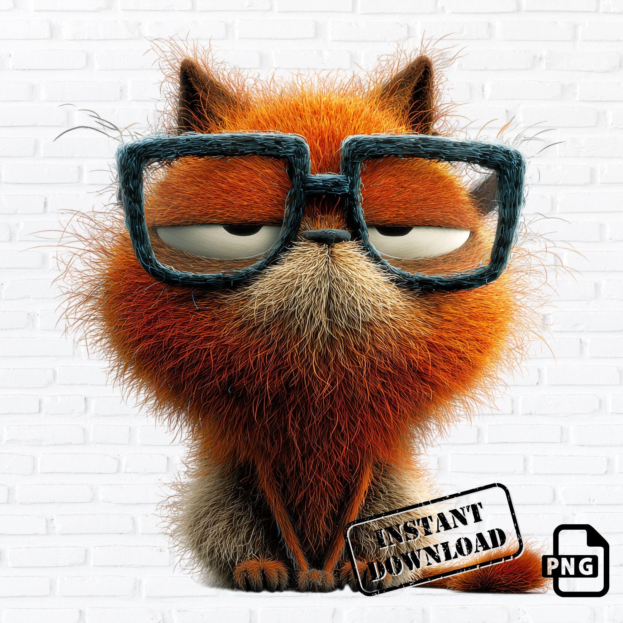 Grumpy Cat PNG Bundle, Funny Meme Clipart Set, Cartoon Pet Characters ...