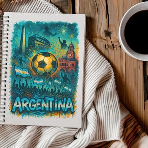Imágenes prediseñadas PNG de fútbol argentino: Arte del estadio de Buenos Aires (descarga digital) imagen 5