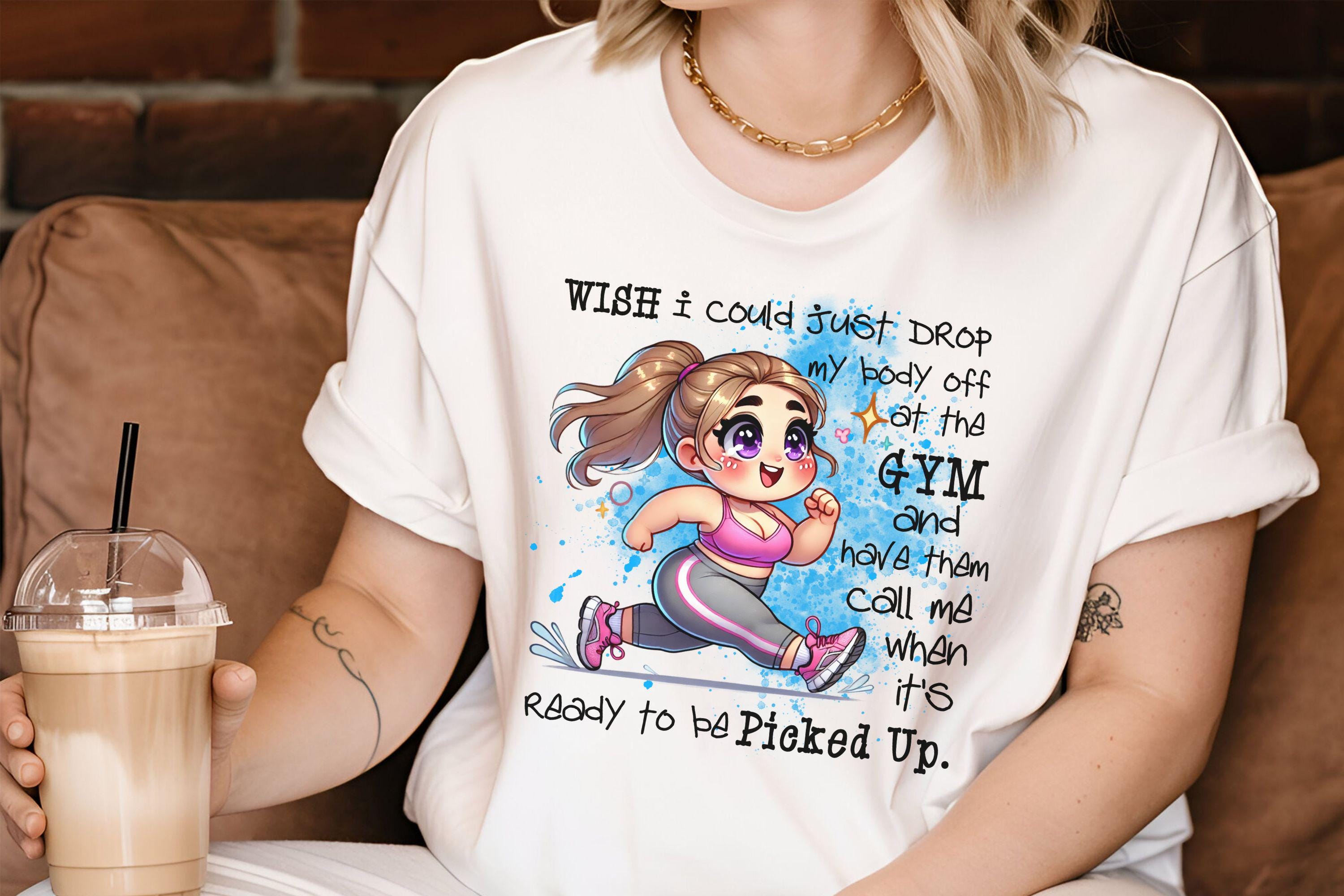 Funny Gym Workout PNG: Chibi Girl Running Clipart (digital Download) - Etsy