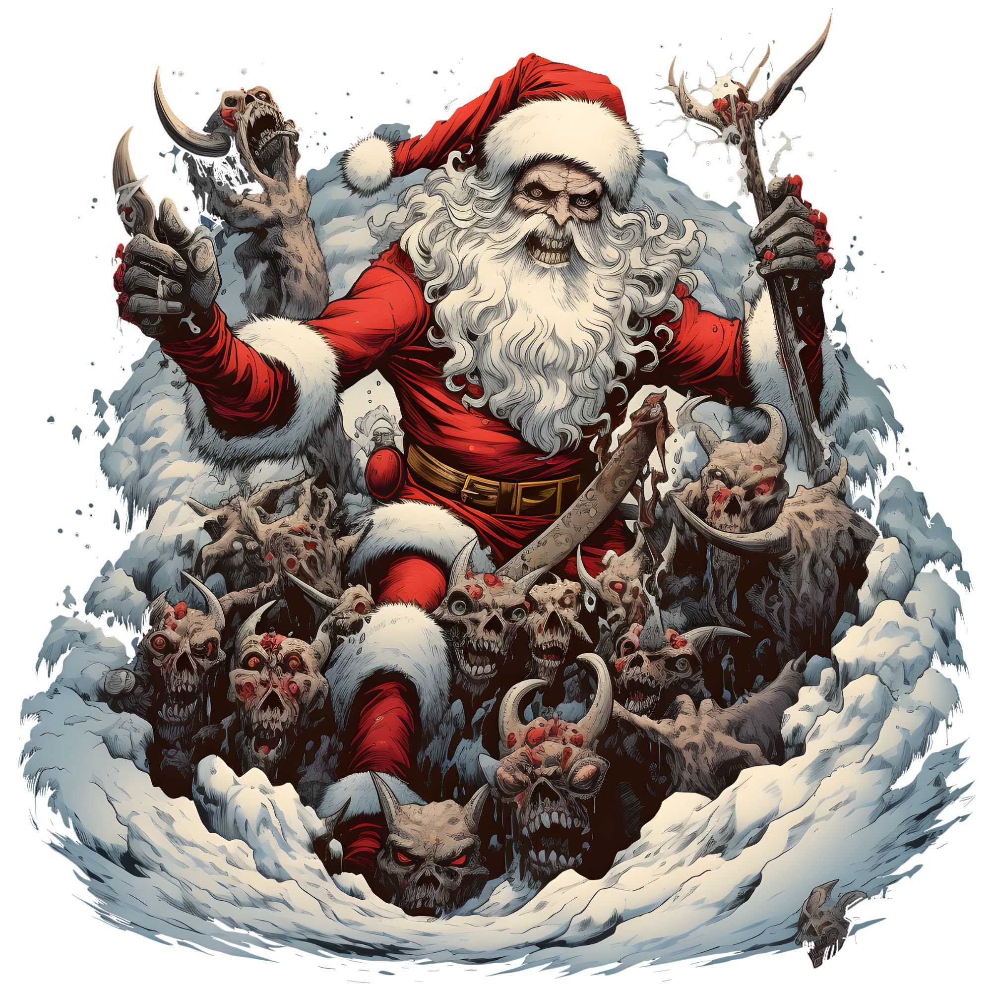 Evil Santa Claus Png,sinister Santa Png,dark Christmas Santa Graphics