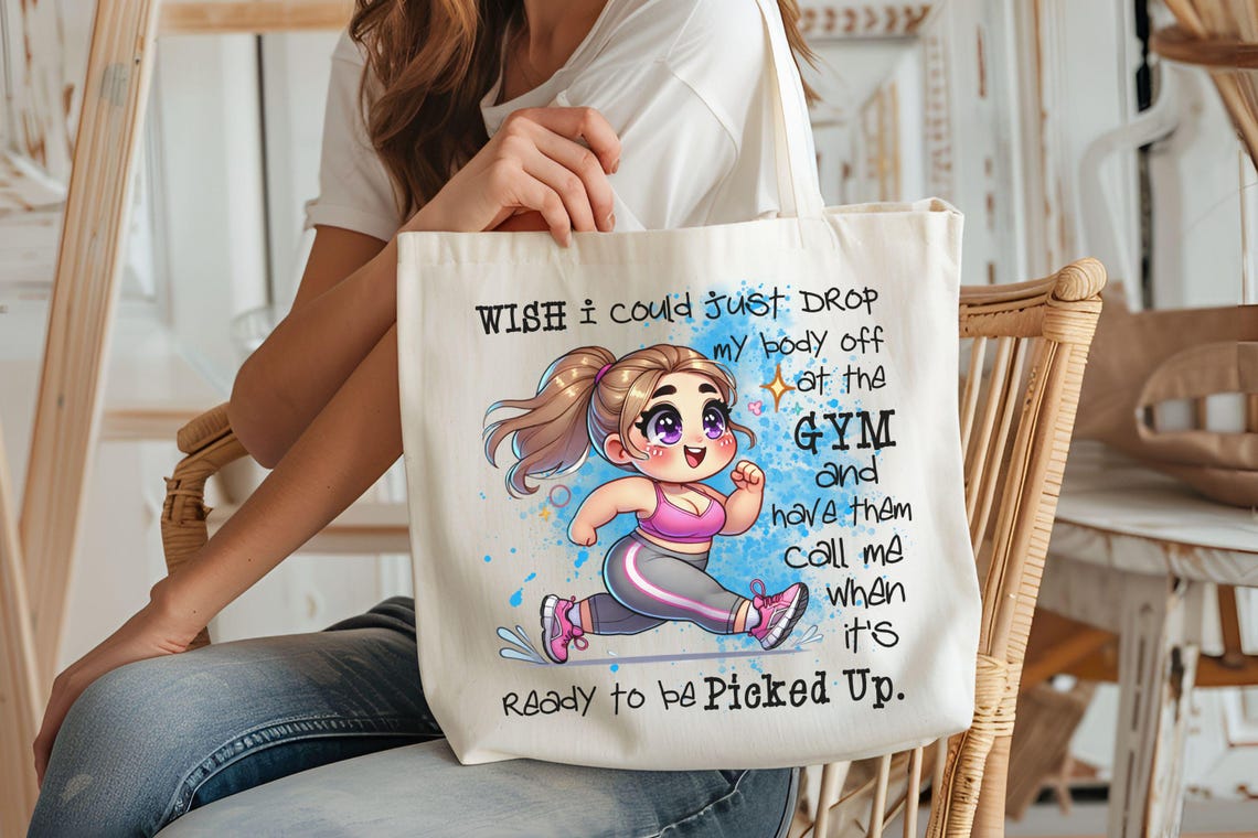 Funny Gym Workout PNG: Chibi Girl Running Clipart (digital Download) - Etsy