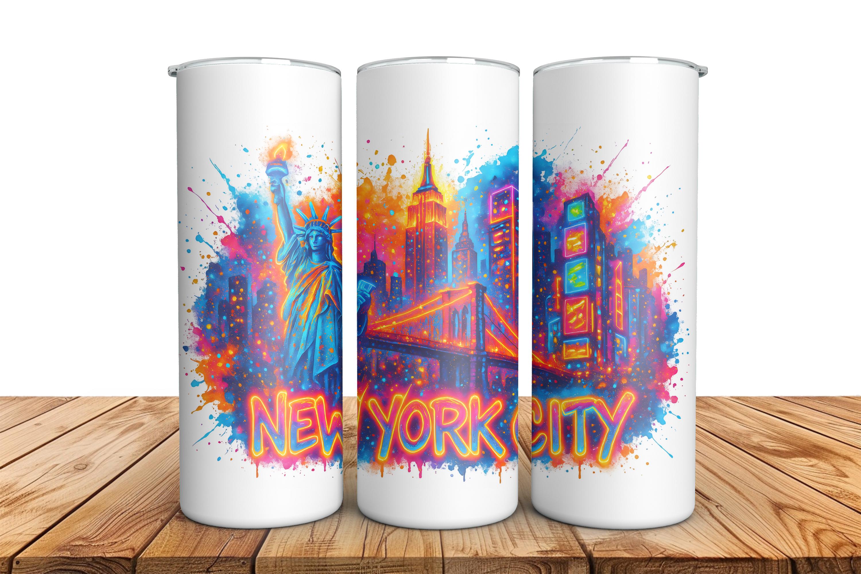 NYC Skyline Graffiti PNG: New York City Digital Art (instant Download ...