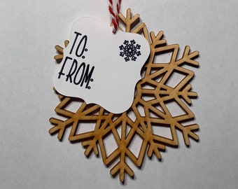 Snowflake Gift Tag & Ornament