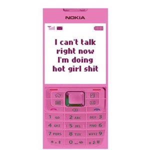 Pink Nokia Phone Sticker