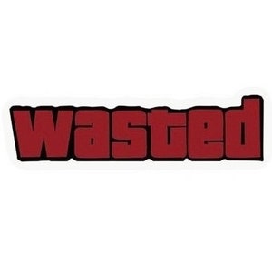 GTA Wasted Sticker