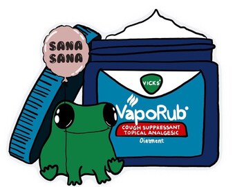 Sana Sana Frosch-Aufkleber