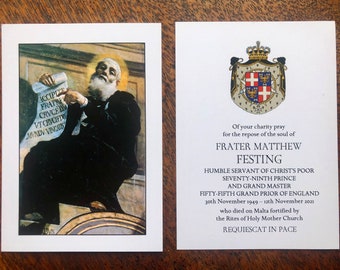 Prayer Cards for Fra’ Matthew Festing