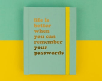 Password Book - Life is better Design