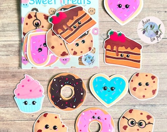 Sweet Treats Sticker Pack Hand Illustrated Happy Foods