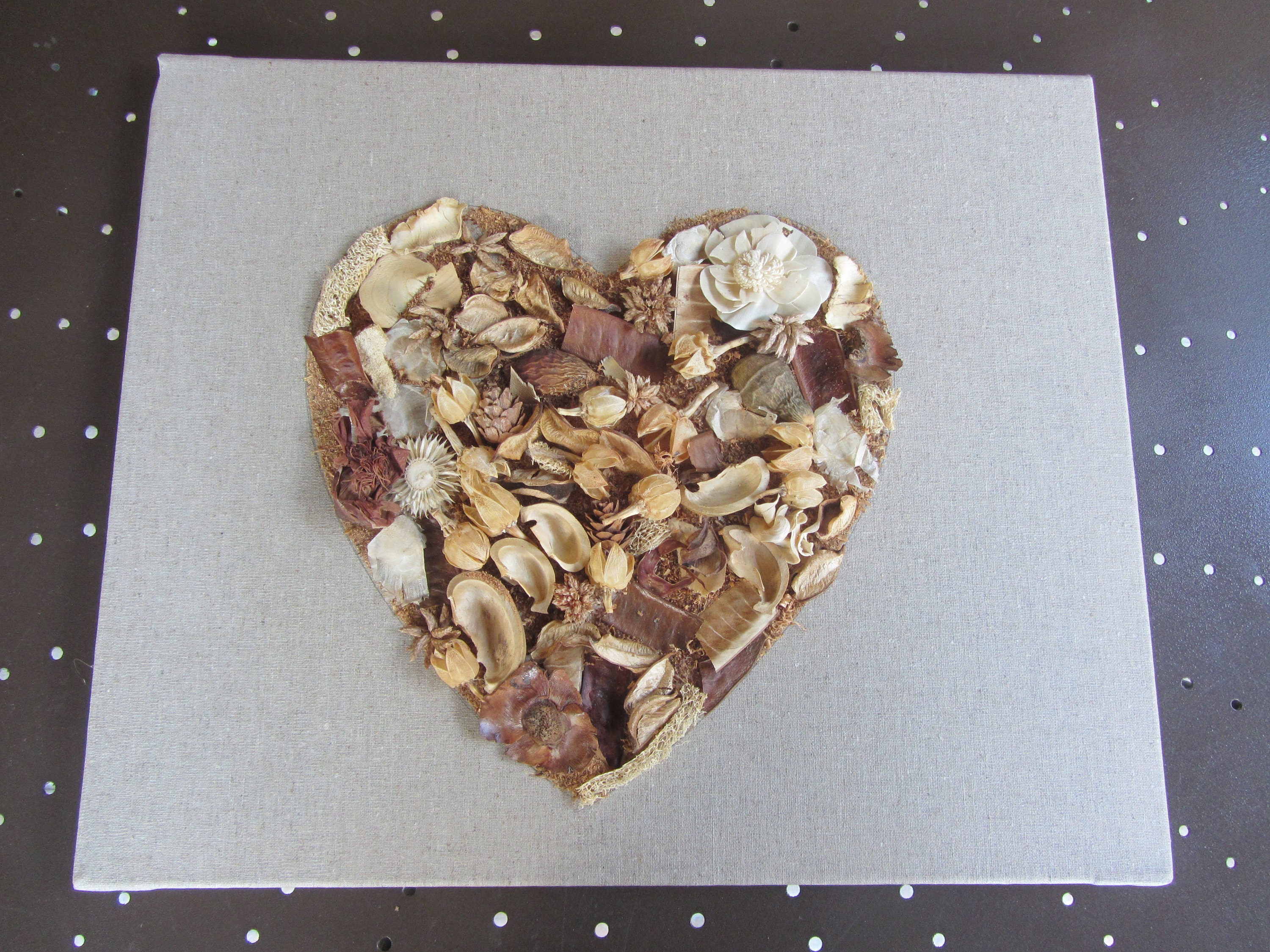 Tableau Cœur à Fleurs