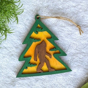 Big Foot Ornament, Big Foot, Sasquatch Ornament, Sasquatch Weihnachten, PNW Ornament, Wald Ornament, Sportler Ornament, Jagd Ornament