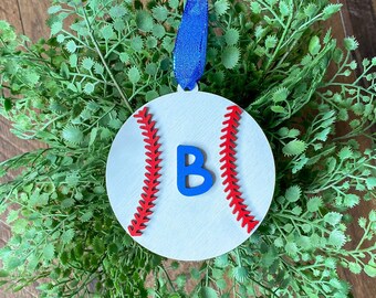 Custom Baseball Ornament, TBall Ornament, Baseball Team ornament, baseball team gift, tball gift, tball team ornament, t-ball ornament