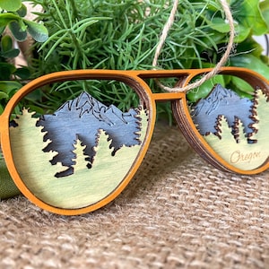 Sunglasses Ornament, Oregon Sunglasses Ornament, 3d Sunglasses Ornament, Layered Sunglasses Ornament, 3d Sunglasses, Oregon Layered Ornament