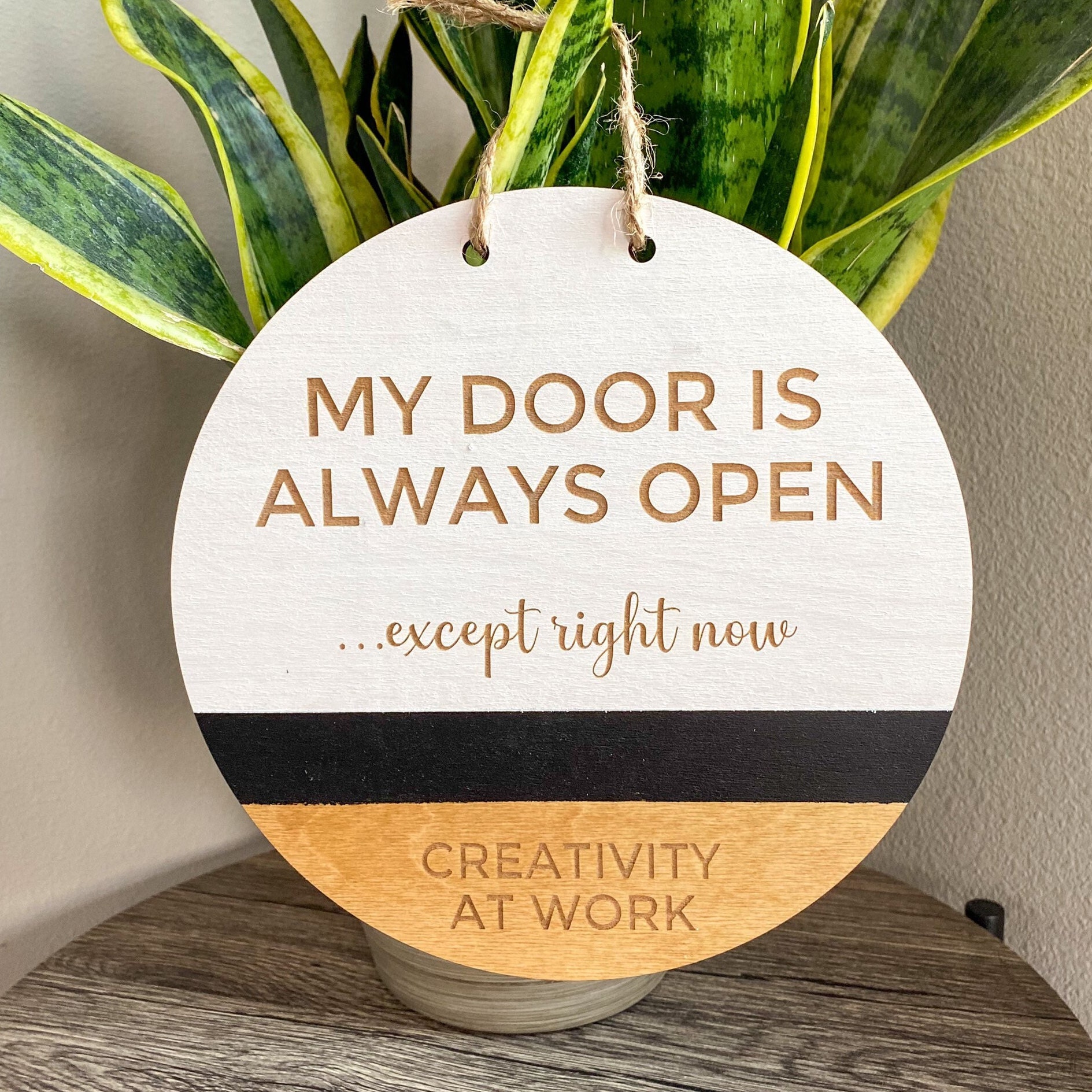 Office Door Hanger Office Door Sign Meeting in Session Etsy