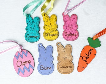 Easter Basket Name Tags, Easter Tags, Personalized Easter Tags, Easter Basket Tags, Peep Name Tag, Bunny Name Tag, Egg Name Tag,