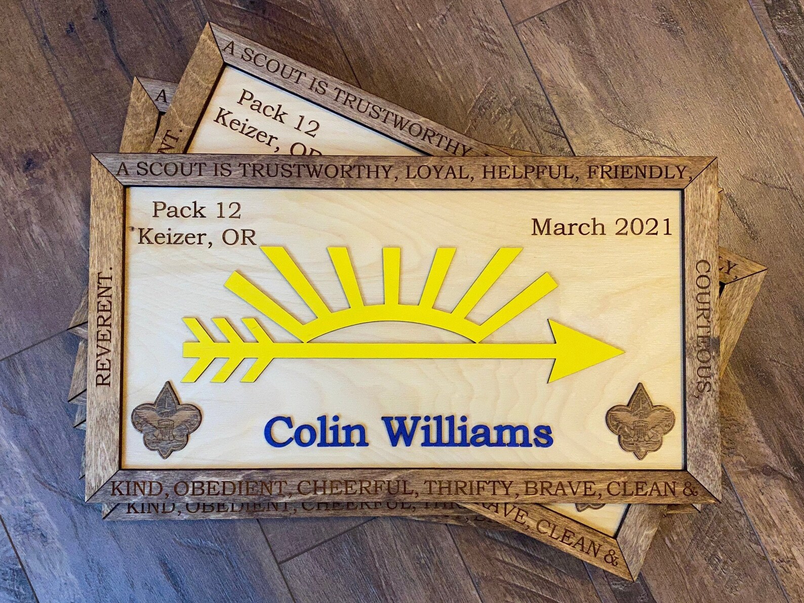 Arrow of Light Plaque Cub Scout Arrow of Light Framed Arrow Etsy